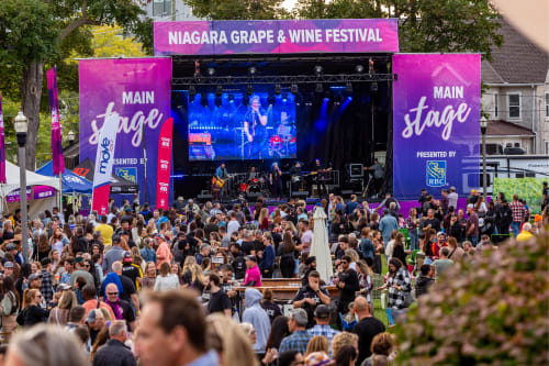 The Niagara Grape and Wine Festival at Montebello Park in St. Catharines.