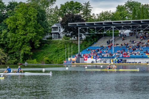 The World Rowing championships at Martindale Pond in St. Catharines.